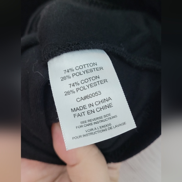 Nwot Jones New York Black velour full zip size Large - Picture 6 of 8